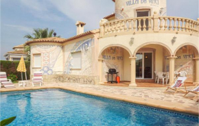 Nice home in El Verger with Outdoor swimming pool, WiFi and 3 Bedrooms